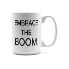 Load image into Gallery viewer, EMBRACE THE BOOM Mug - Black